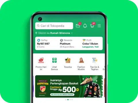 Praktis bayar belanjaan di Tokopedia